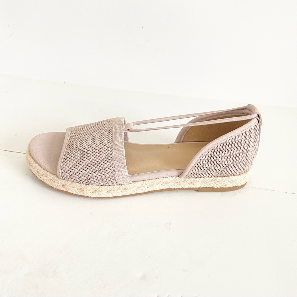 Eileen Fisher Shoes Women’s 7 Blush Stretch Mews Mesh Espadrille Slip On Sandals
